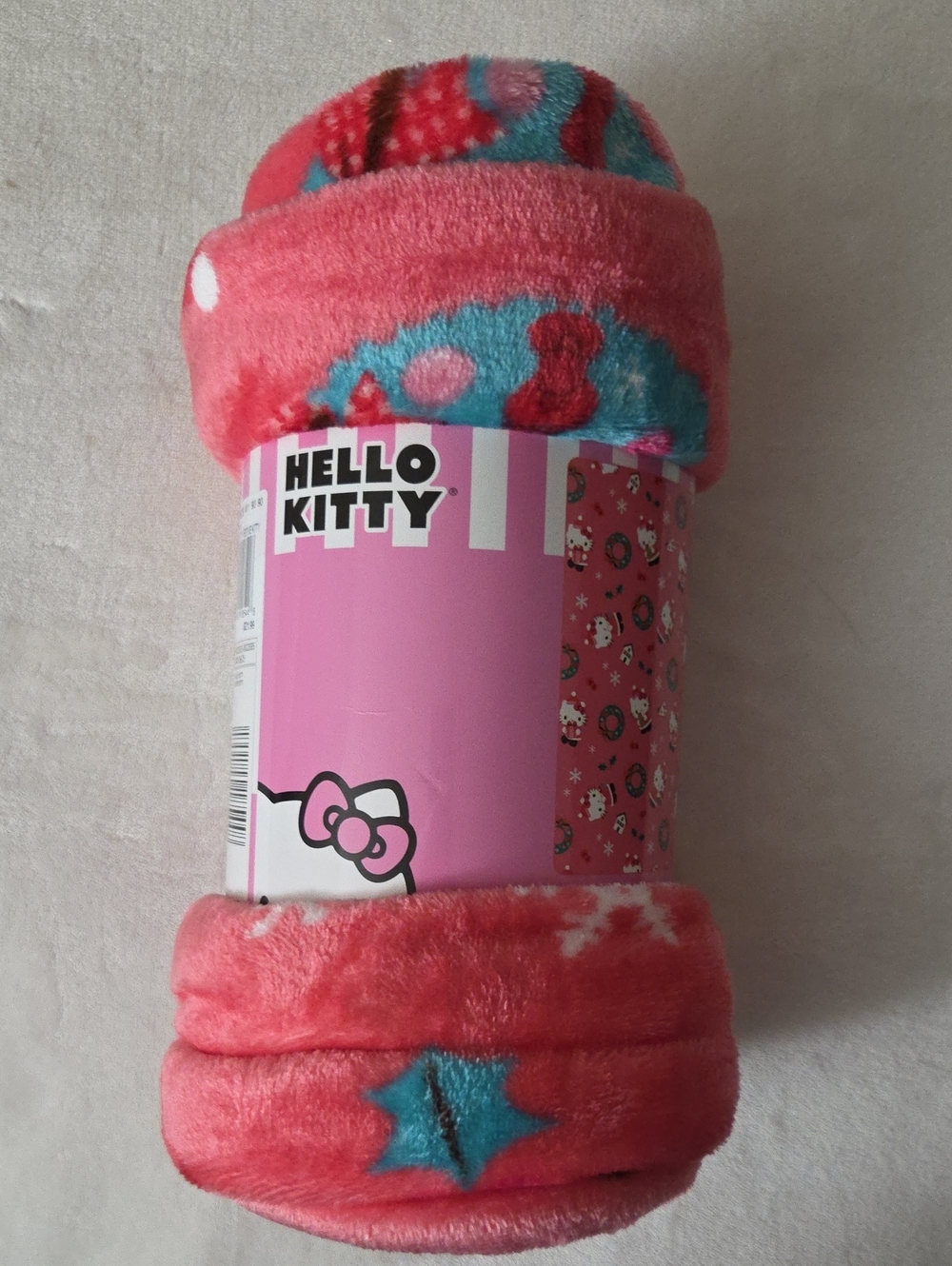 Hello Kitty Christmas Plush Throw